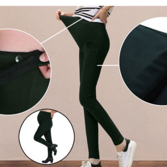 Simplicity Gray Adjustable Maternity Leggings - Picture 5 of 5